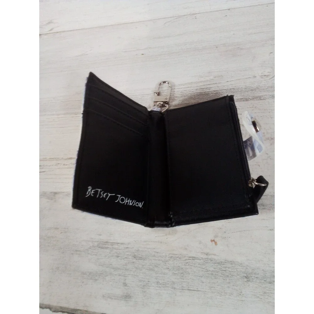 Betsey Johnson Purple White floral Mini Wallet